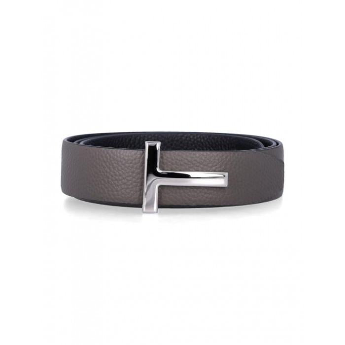 TOM FORD T-Buckle Reversible Leather Belt