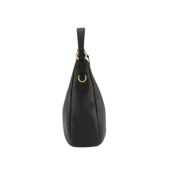 PRADA Black Leather Shoulder Bag