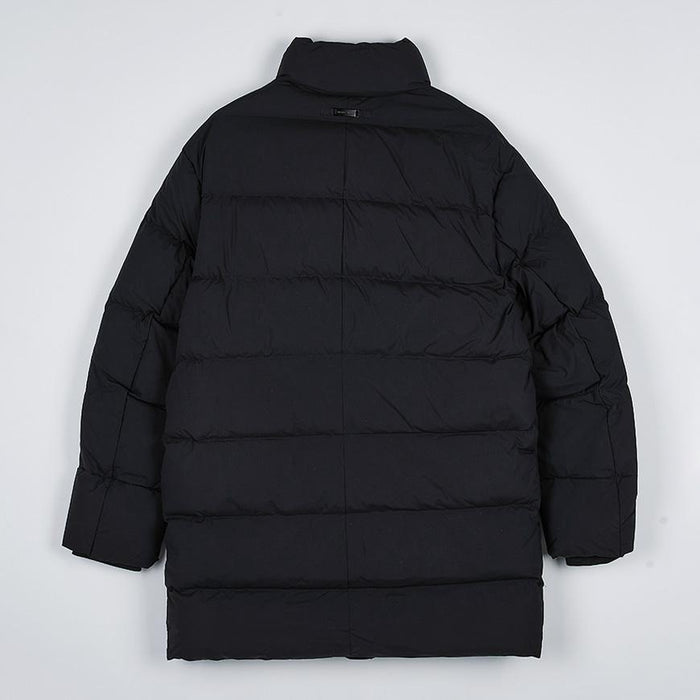 Emporio Armani Men’s High-Collar Quilted Puffer Jacket Black
