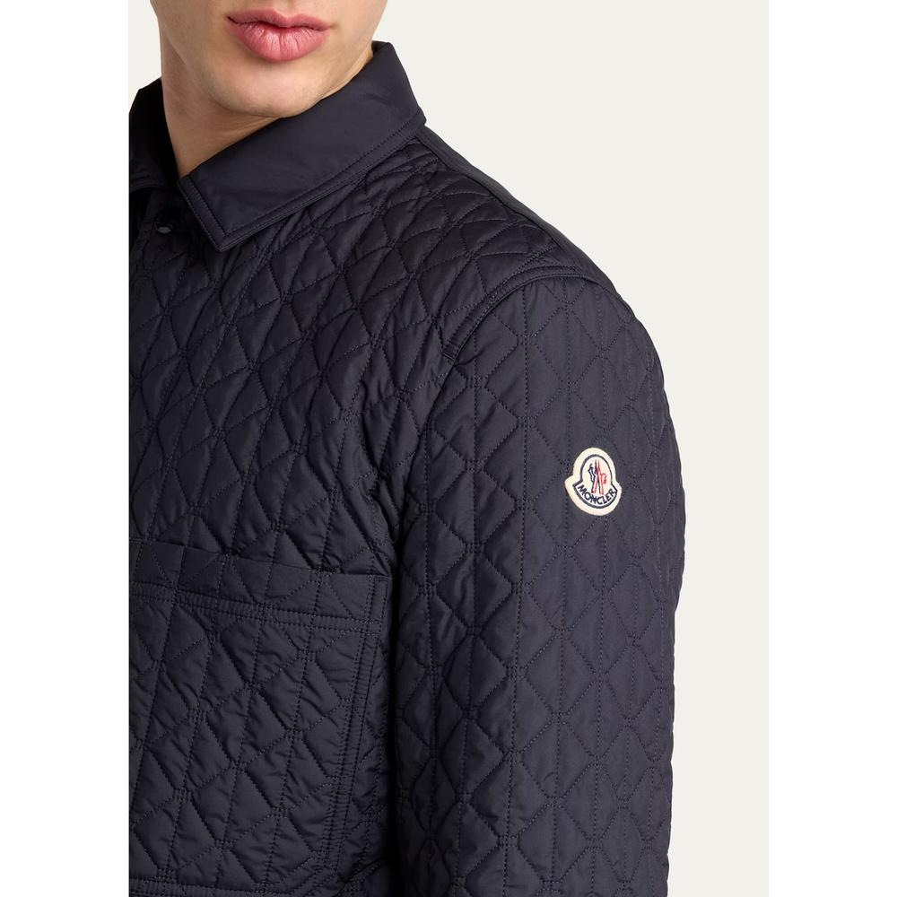 Moncler Diamond Quilted Men’s Down Puffer Jacket Navy
