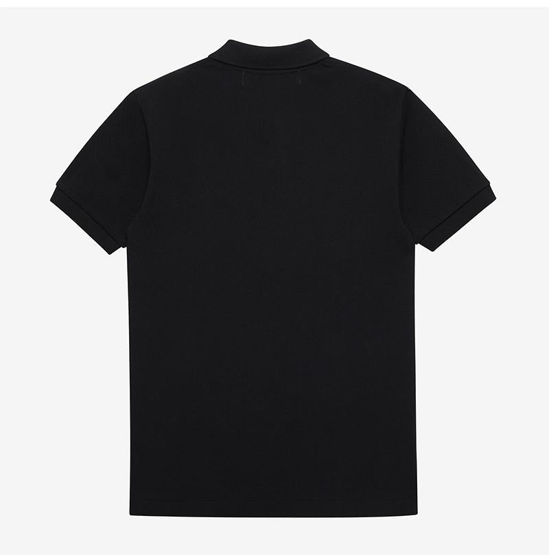 Comme des Garcons PLAY Red Heart Patch Short Sleeve Polo Shirt