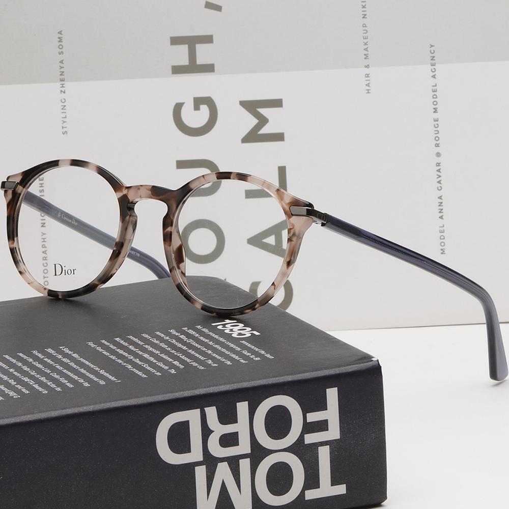 DIOR Round Acetate Eyeglass Frames Unisex Fashion DIORESSENCE5 0T4