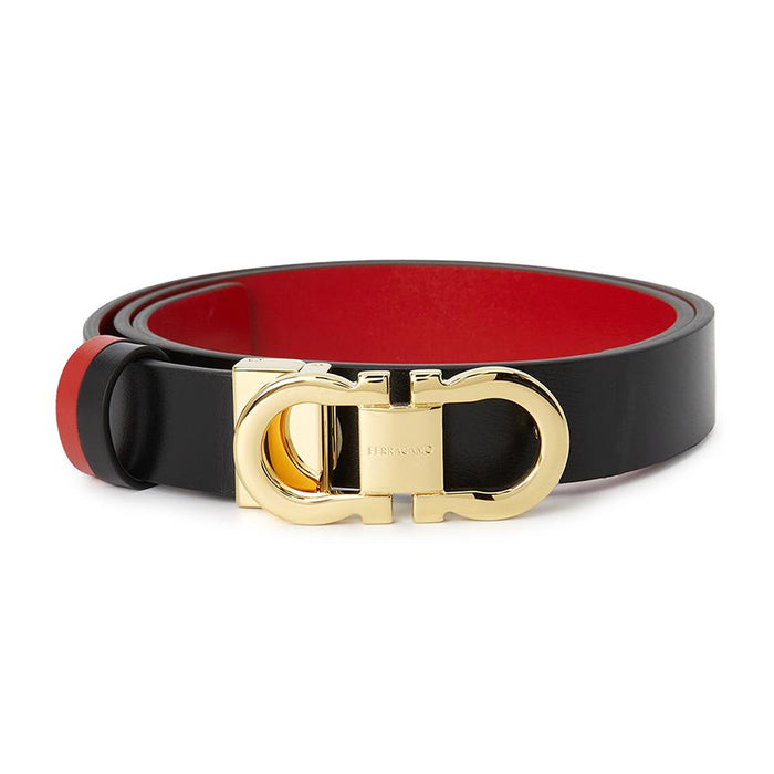 Ferragamo Gancini Reversible Women’s Belt Pre-Cut 0294 003 0771068 GD