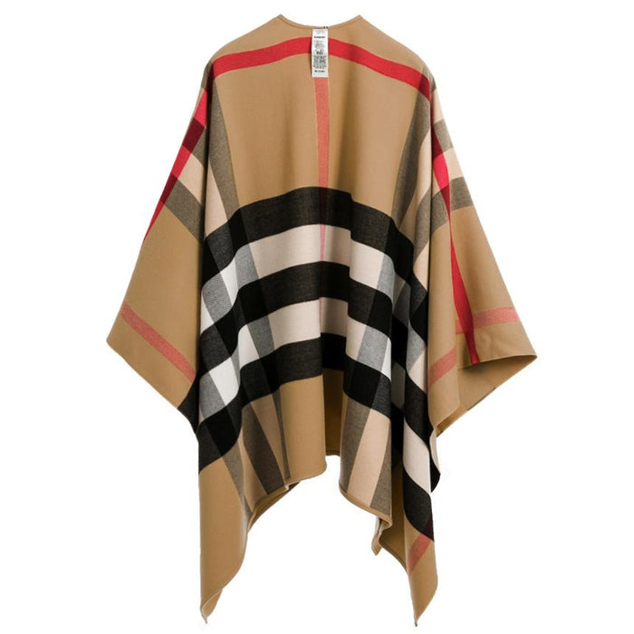BURBERRY Reversible Camel Poncho Cape Coat 40294061