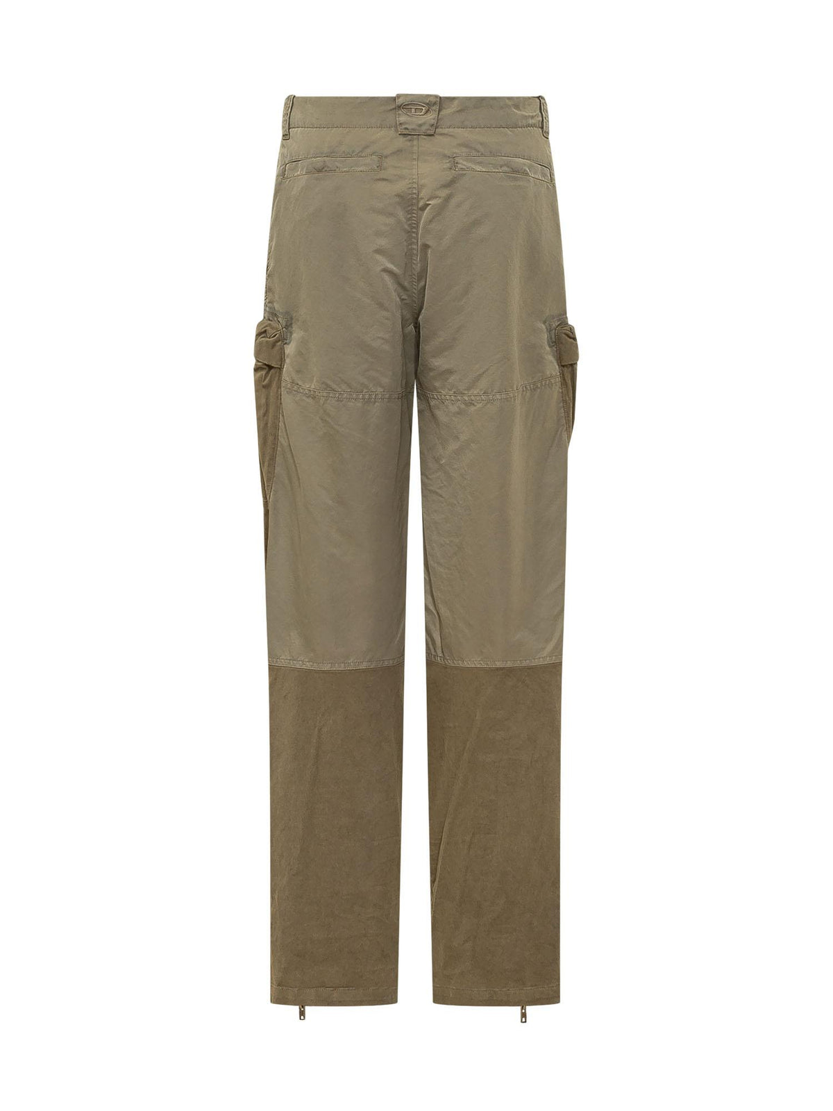 DIESEL Women’s Cargo Pants Cotton Blend Trousers Navy