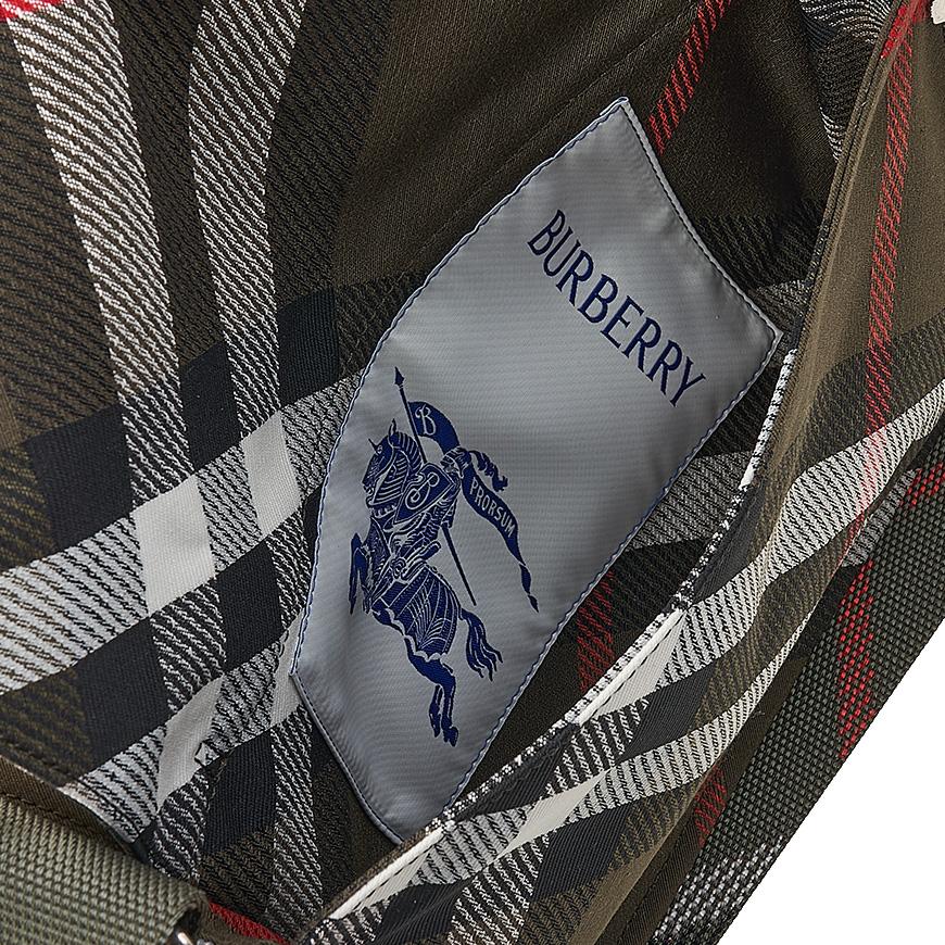 BURBERRY Check Trench Crossbody Bag for Men