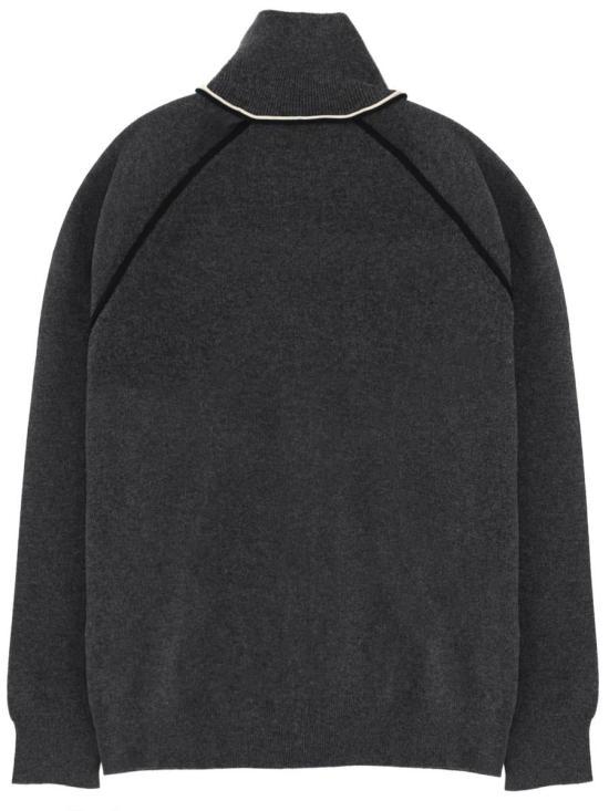 Isabel Marant Sergio Sporty Knit Cardigan Anthracite Black
