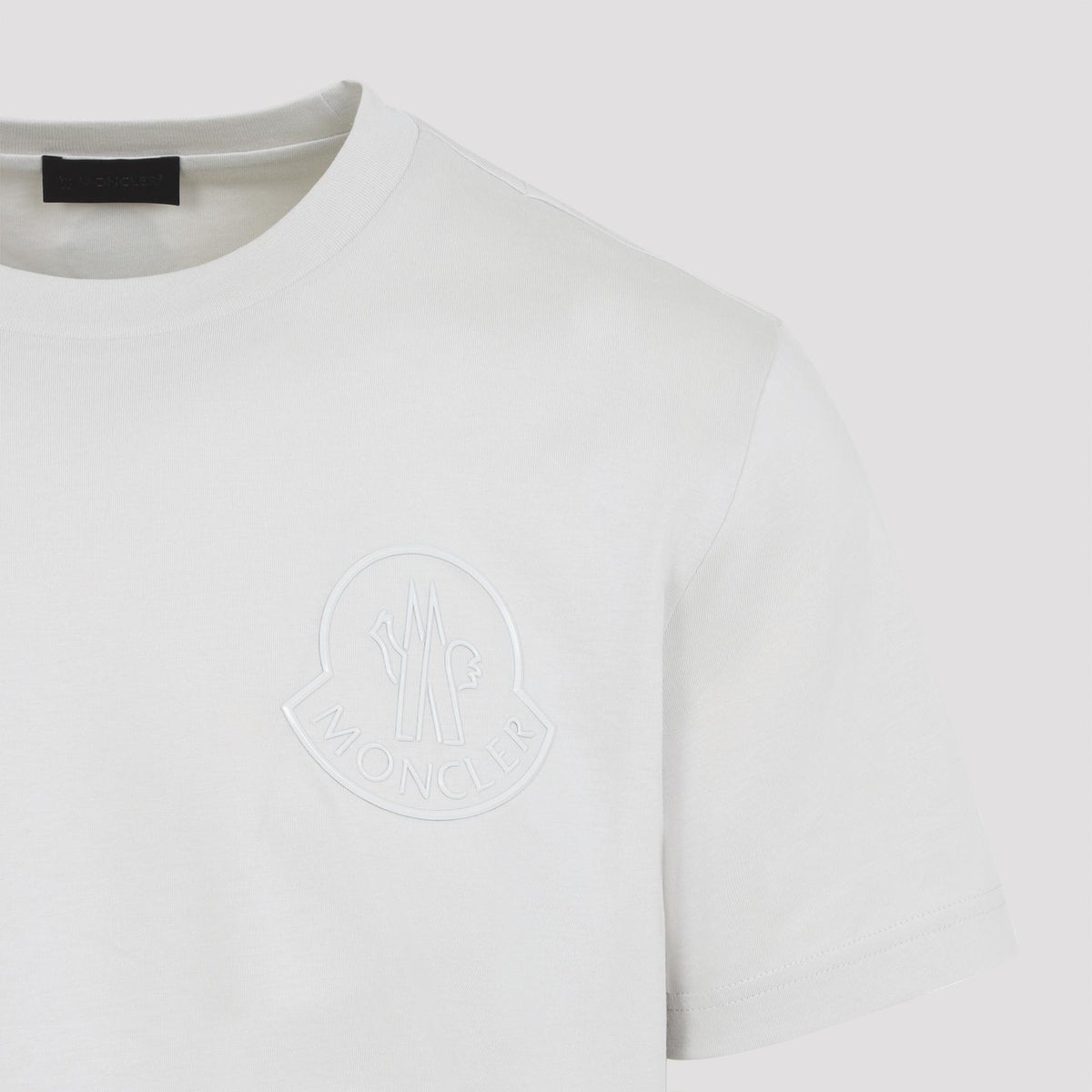 Moncler Short Sleeve T-Shirt Black Cotton Men’s Top