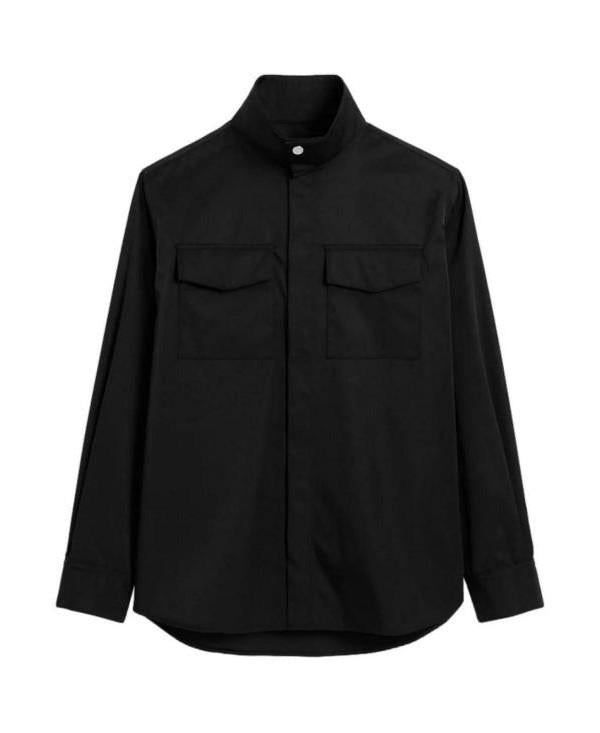 AMI High Collar Blouse