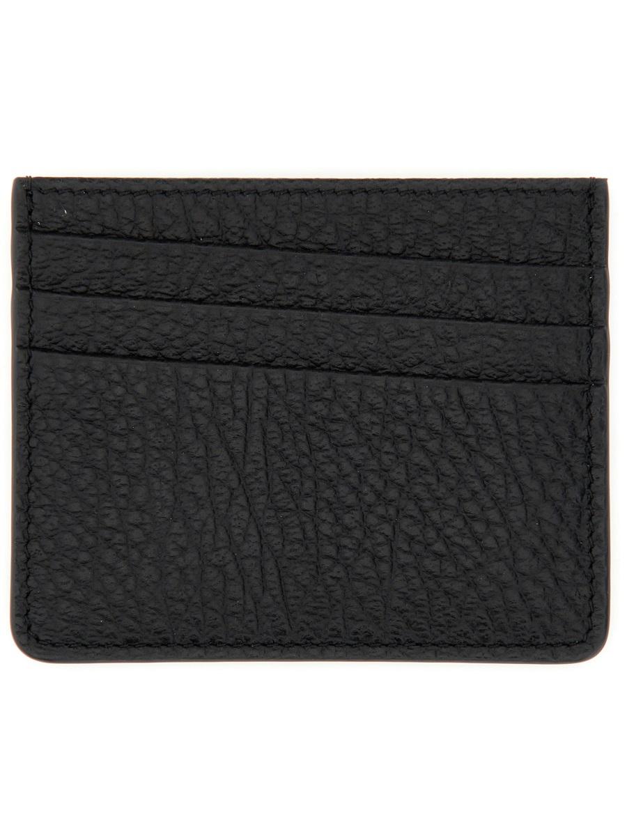 Maison Margiela Black Leather Card Holder Wallet