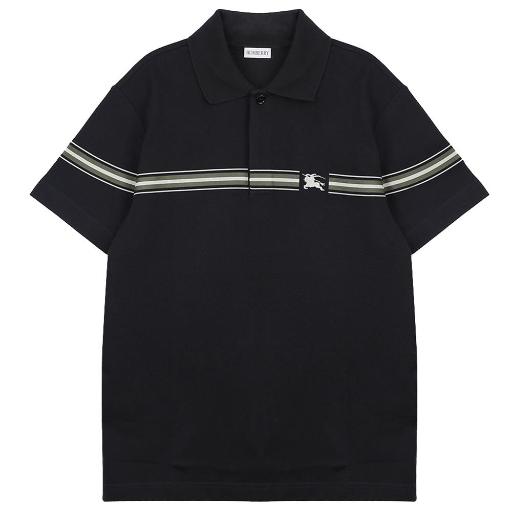 BURBERRY Stripe Cotton Polo Shirt for Men 8105139