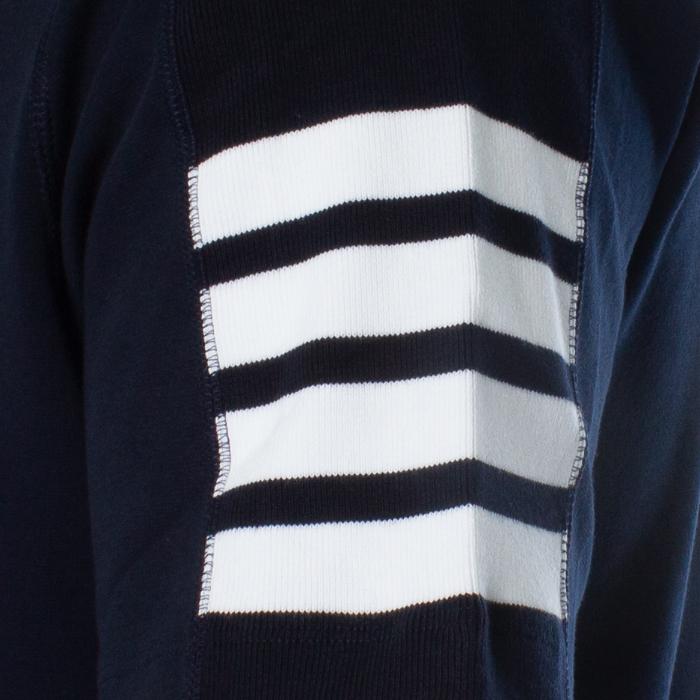THOM BROWNE Navy Diagonal Stripe Short Sleeve T-Shirt