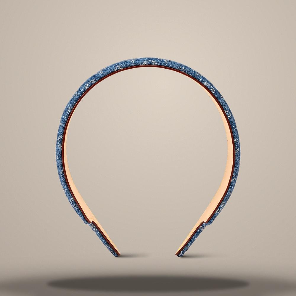 Louis Vuitton LV Outline Blue Headband M5377A