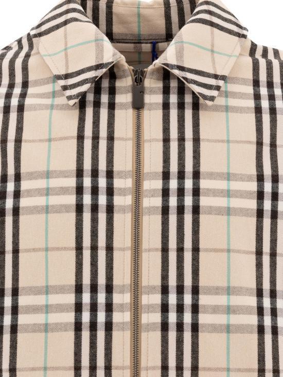BURBERRY Check Cotton Harrington Jacket 8101040 HUSK DOM