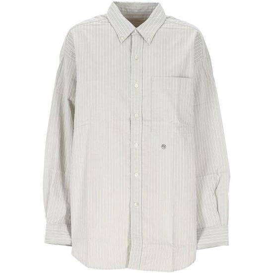 nanamica Beige Long Sleeve Shirt SUGS421BE BEIGE DOM