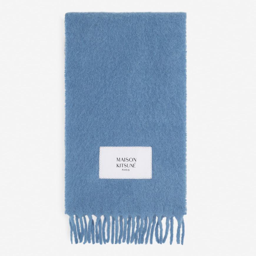 Maison Kitsune Unisex Alpaca Scarf Ivory LM06206 WA0022