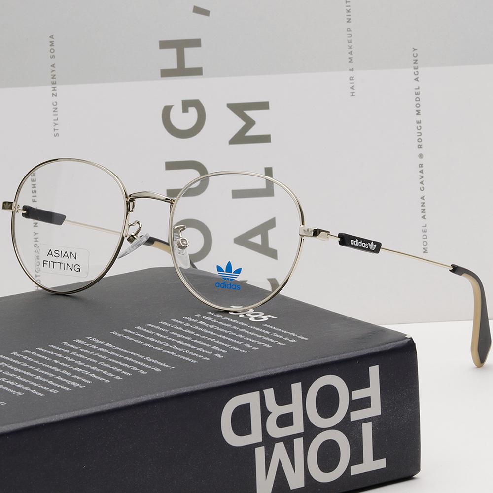 Adidas Round Gold Metal Asian Fit Eyeglass Frame Unisex OR5051F 032