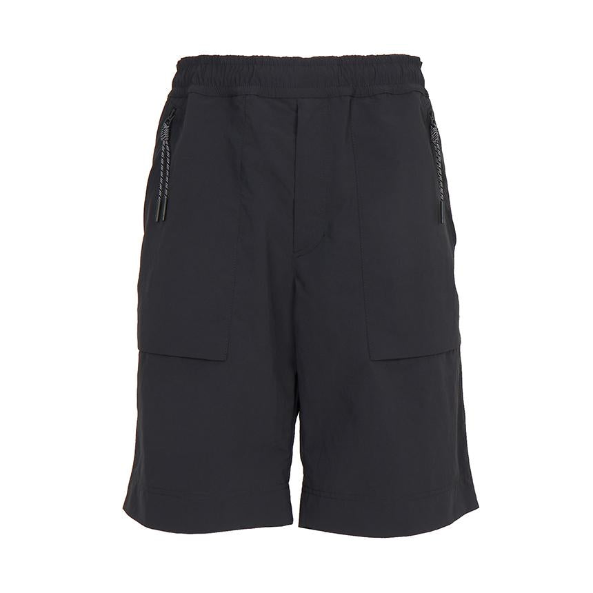Moncler Men's Black Cropped Shorts