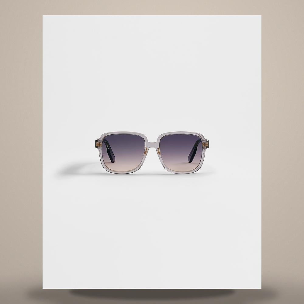 DIOR Gray Square Sunglasses Dioribon S1F Unisex DRIBS1FXR 45S1