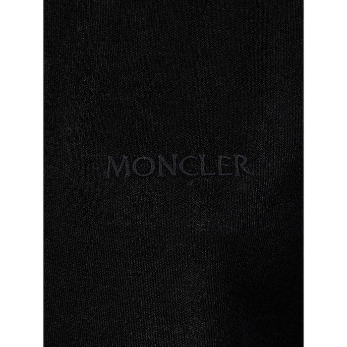 Moncler Logo Cotton Women’s Cardigan Black