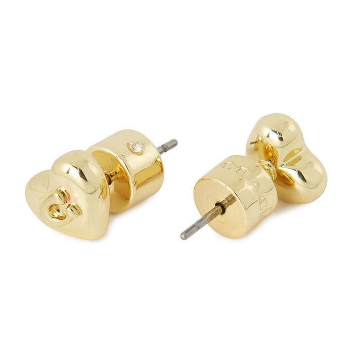 Coach C Heart Stud Earrings 546494 GLD 710