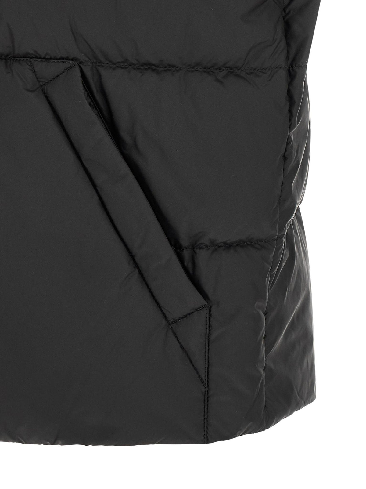 Moncler Black Down Vest for Men