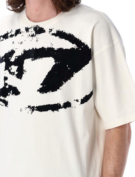 DIESEL Short Sleeve T-Shirt for Men A130490DQAU141A WHITE DOM