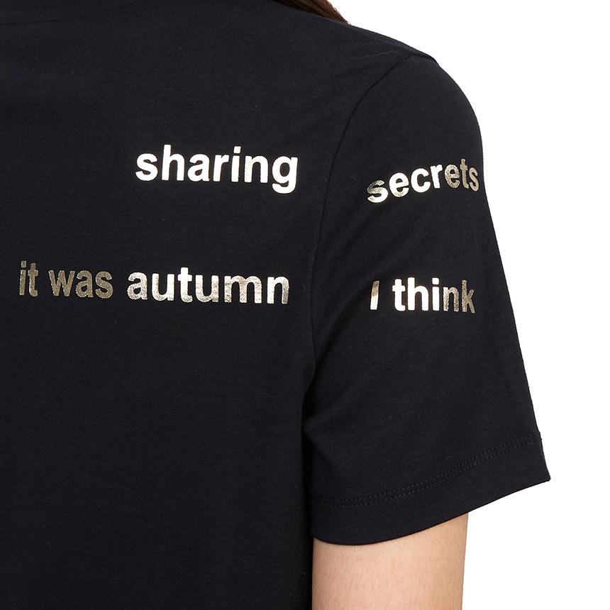 Max Mara ARIS Short Sleeve T-Shirt Black Cotton