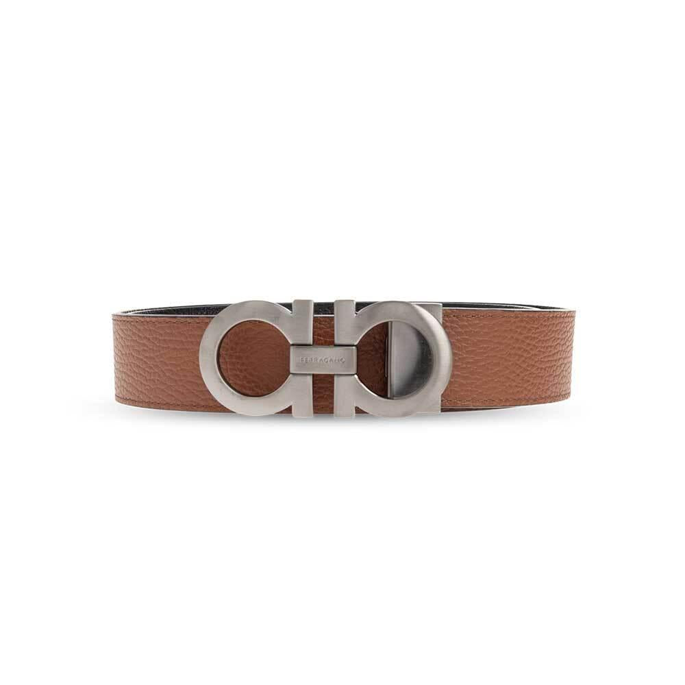 Ferragamo Reversible Gancini Leather Belt Men