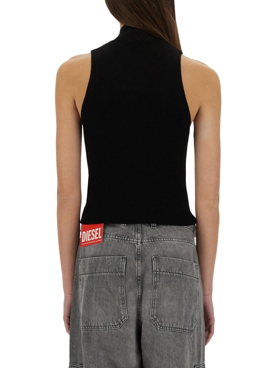 DIESEL Cotton Tank Top Sleeveless Shirt White Women's