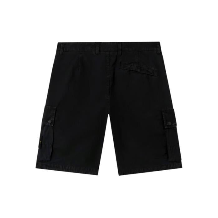 STONE ISLAND Old Effect Cargo Bermuda Shorts Black Men’s