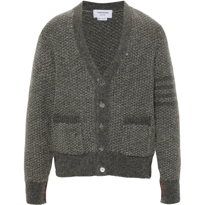 THOM BROWNE Diagonal Texture Relaxed Fit Cardigan MKC578A Y1032 035