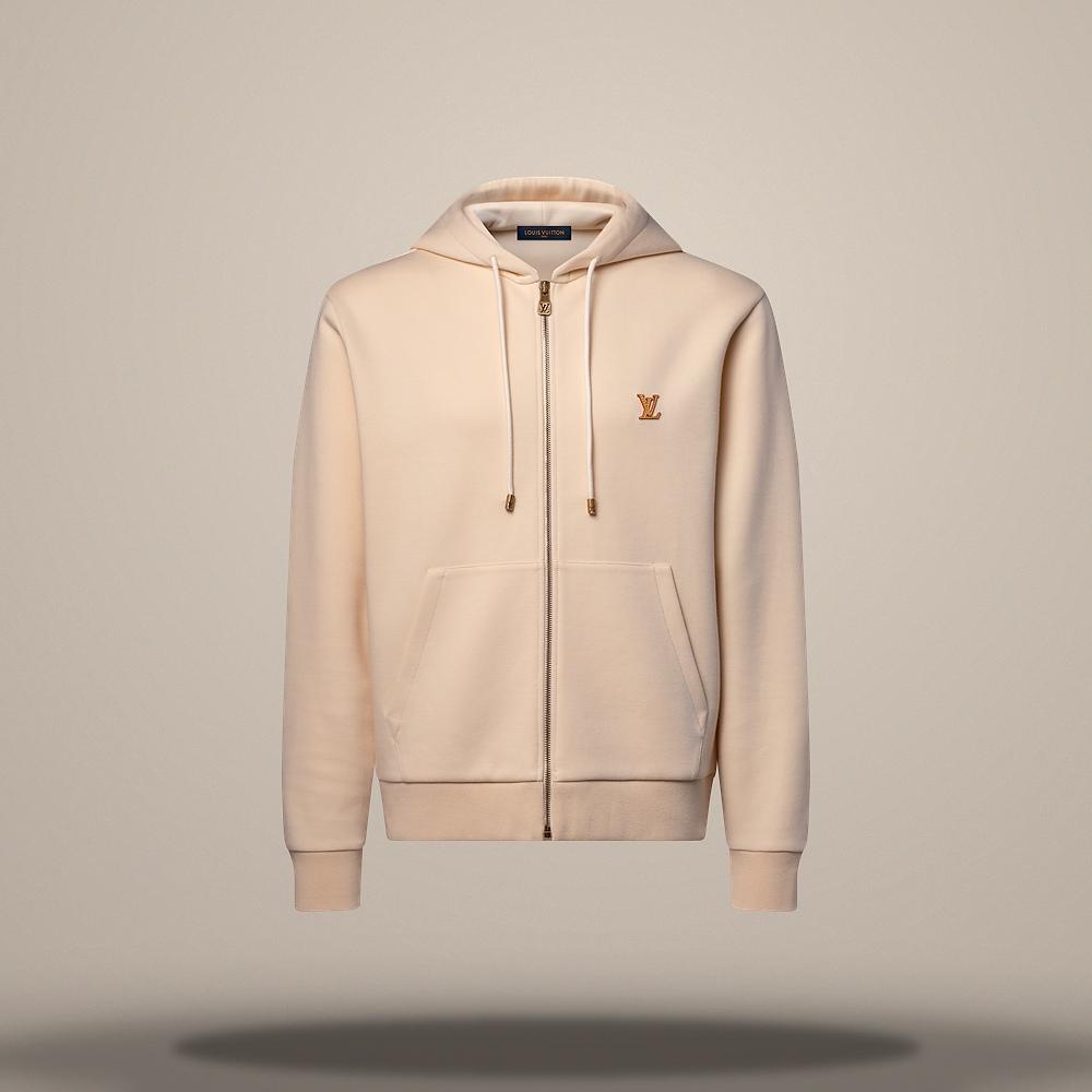 Louis Vuitton Women's LV Signature Zip-Up Hoodie Regular Fit
