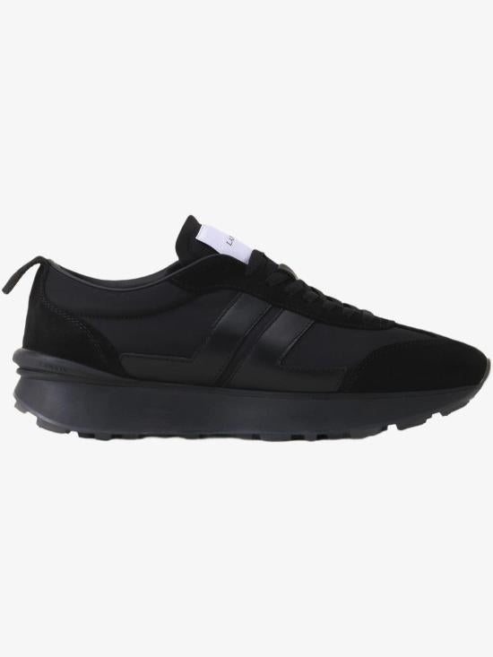 Lanvin Black Nylon Leather Low-Top Sneakers for Men FUSKBUMPNYLOH 2510