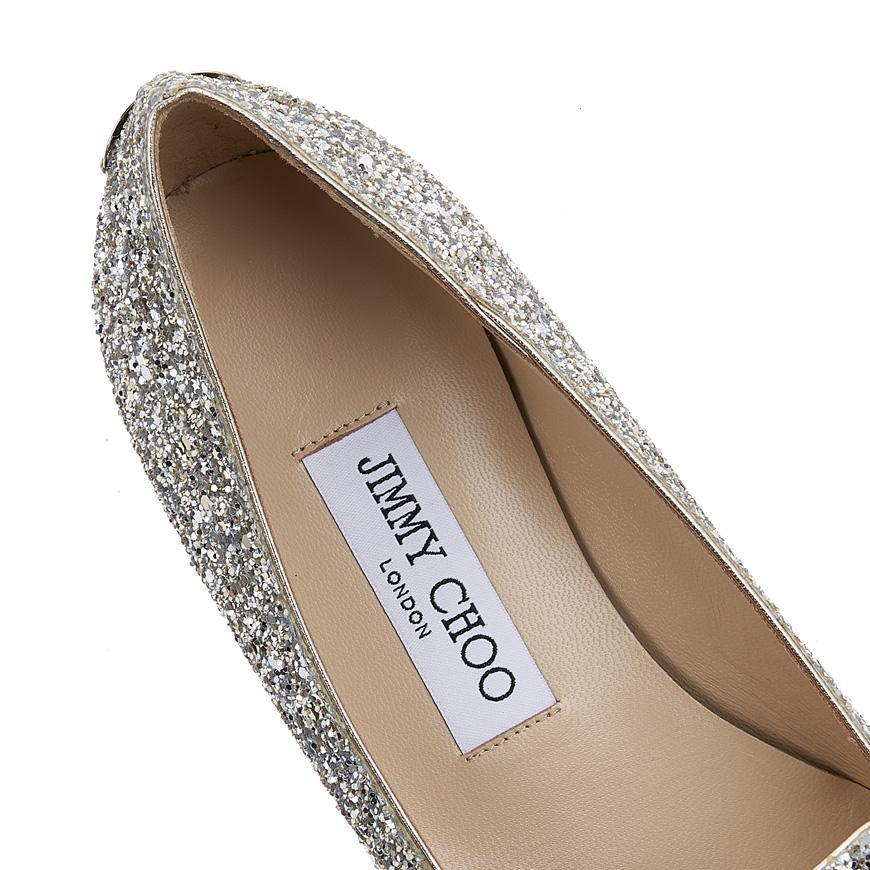 Jimmy Choo GALA CGF Champagne Flat Shoes for Women