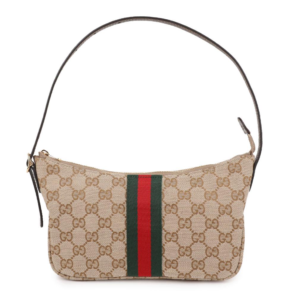 GUCCI Lunetta Small Crossbody Bag Black Leather Crossbody