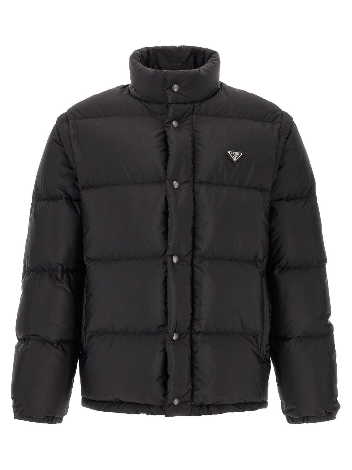 PRADA Black Nylon Casual Down Puffer Jacket for Men