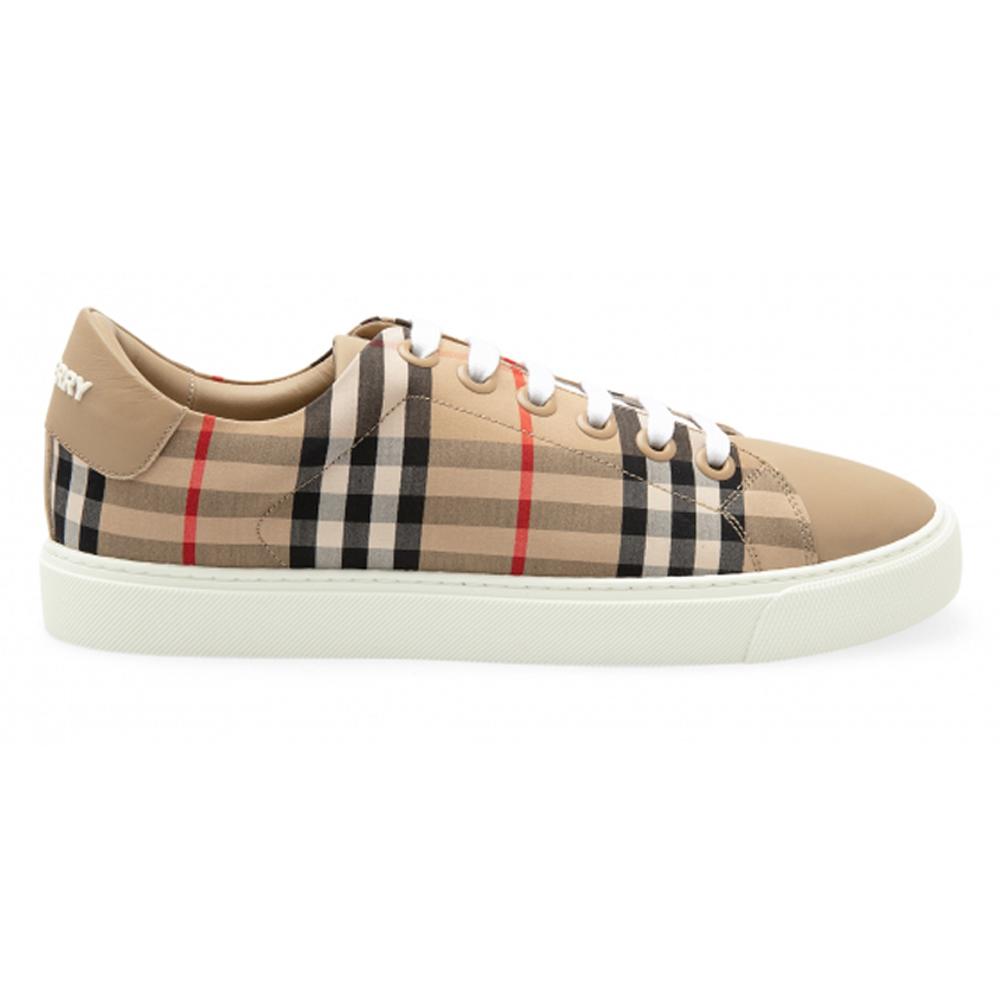 BURBERRY Albridge Check Low-Top Sneakers