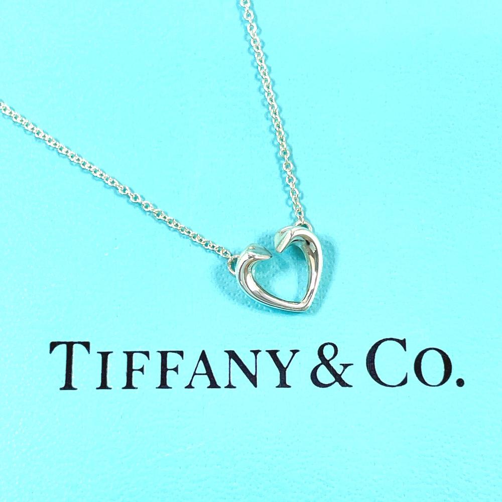 Tiffany & Co 925 Paloma Picasso Open Heart Pendant Necklace