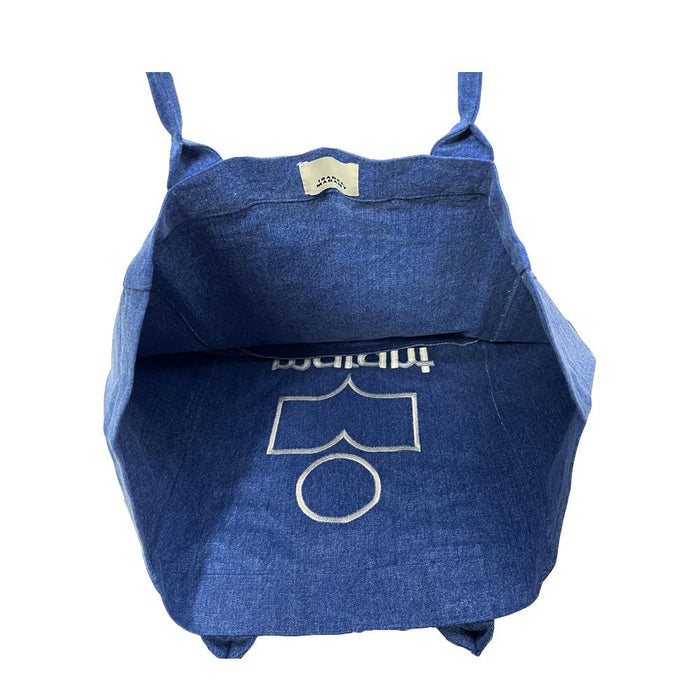 Isabel Marant Yenky Canvas Logo Tote Bag Blue