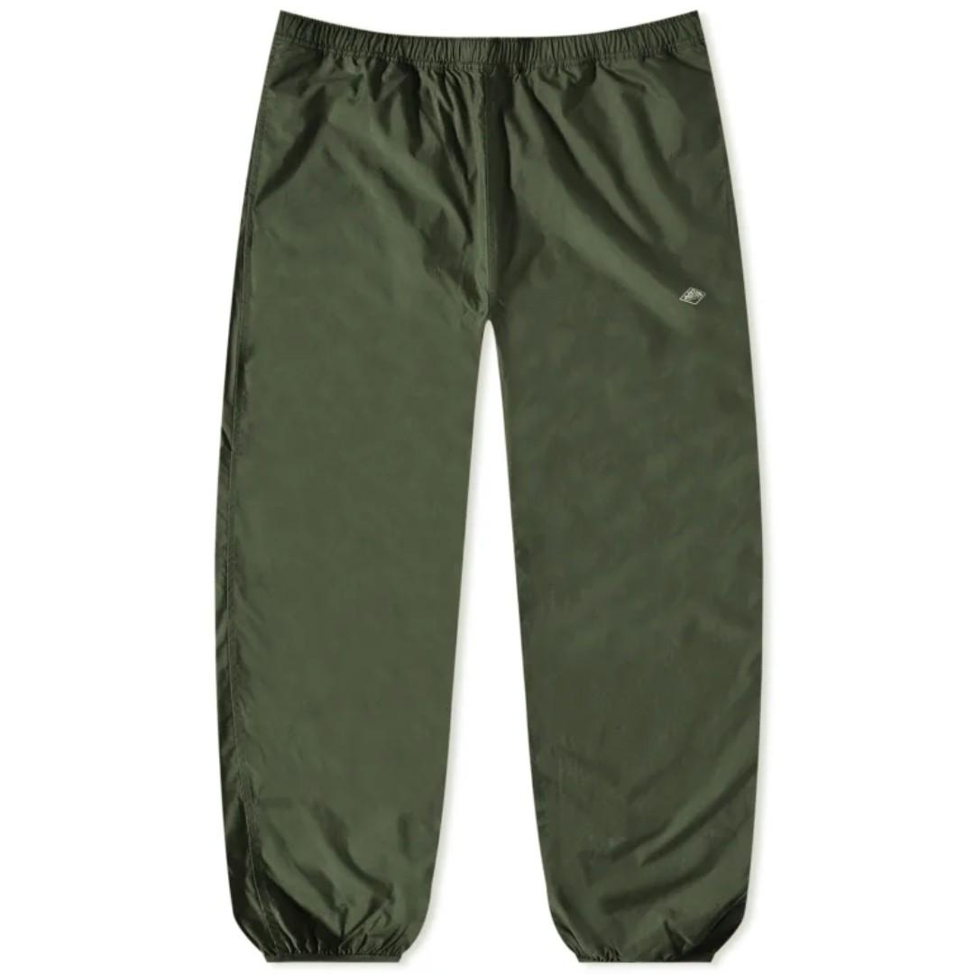 DANTON Deep Green Nylon Tapered Classic Pants Men DT E100 SNY