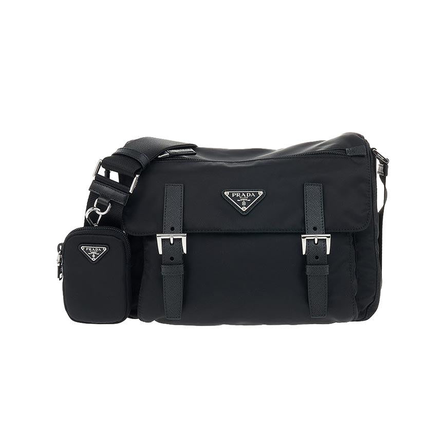 PRADA Re-Nylon Black Shoulder Bag for Women