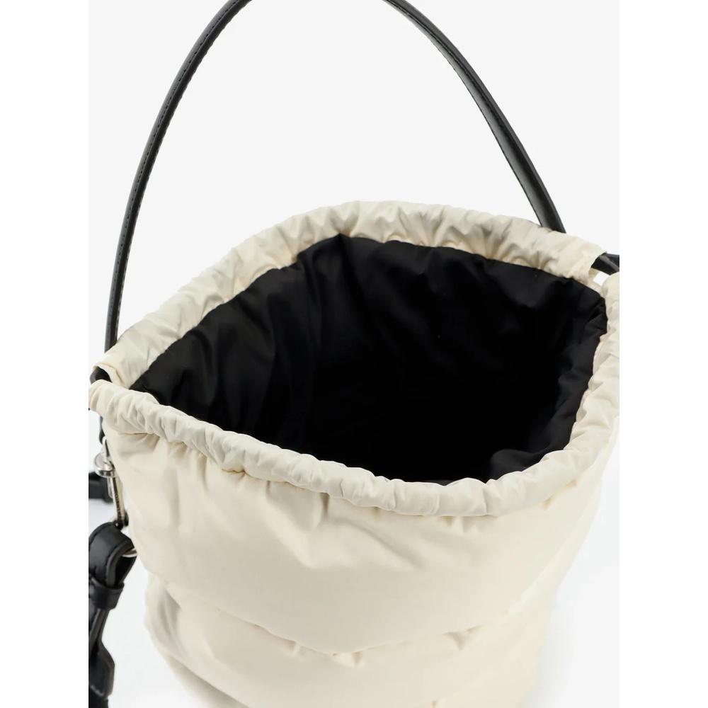 Moncler Karak Bucket Shoulder Bag Ivory Leather