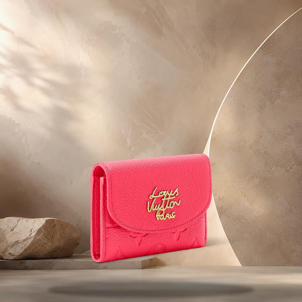Louis Vuitton Rosalie Coin Purse Strawberry Pink Wallet M27481