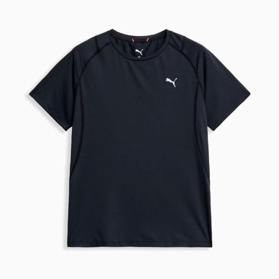 PUMA Short Sleeve T-Shirt Women’s Black Cotton Crewneck