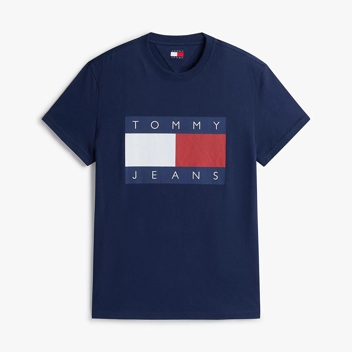 TOMMY HILFIGER Big Flag Logo Navy Short Sleeve T-Shirt Men