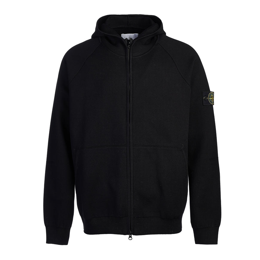 STONE ISLAND Men’s Knit Hoodie Zip-Up Jacket with Logo Patch 7915563A6 V0029 1