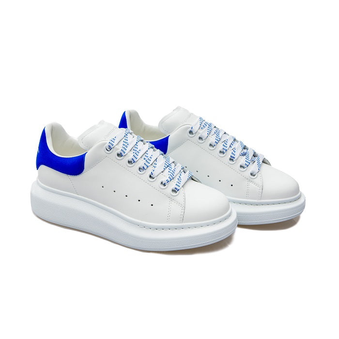 Alexander Mcqueen Oversized Blue Suede Women's Low Top Sneaker 719412 WHGP7 8981