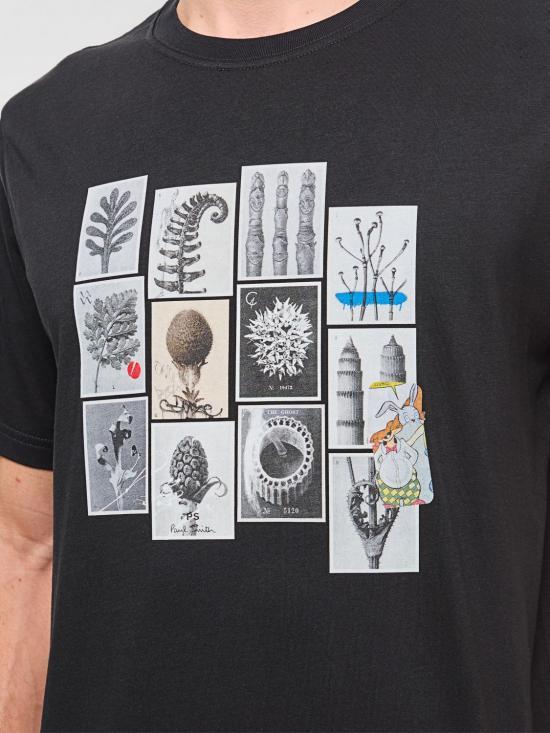 Paul Smith Zebra Patch Short Sleeve T-Shirt for Men M2R011RPP513579 BLACK DOM
