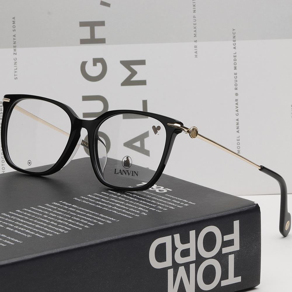 Lanvin Lightweight Square Acetate Asian Fit Eyeglasses Unisex LNV2639LB 001